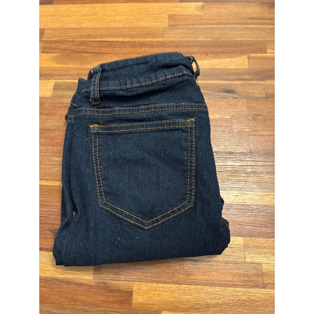 Wax Jean Skinny Denim Pants Womens 7 Dark Blue Excellent Stretch Indigo Slim